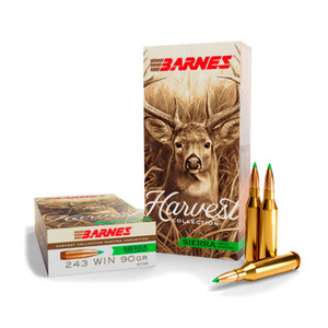 BARNES Harvest Collection 243 Win 90 Grain Sierra Tipped GameKing 20rd Rifle Ammo (32398)