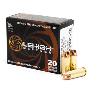 WILSON COMBAT 10mm 150gr Lehigh Defense Xtreme Defense 20/Box Handgun Ammo (LA10-150-XD)