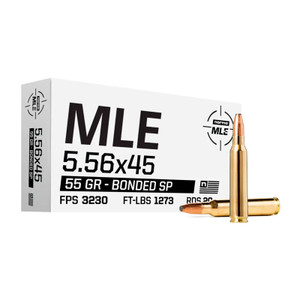 NORMA USA MLE 5.56x45 55Gr Bonded SP 20rd Rifle Ammo (601705094)