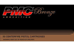 PMC Bronze 380 ACP 90 Grain FMJ Ammo, 50 Round Box (380A)