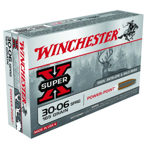 WINCHESTER Super-X .30-06 Springfield 165 Grain PP 20rd Box Rifle Ammo (X30065)