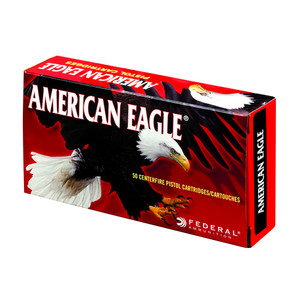 FEDERAL American Eagle 380 ACP 95 Grain FMJ Ammo, 50 Round Box (AE380AP)