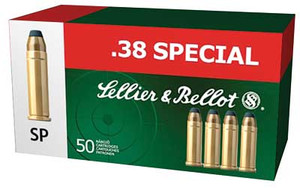 SELLIER & BELLOT 38 Special 158 Grain SP Ammo, 50 Round Box (SB38C)
