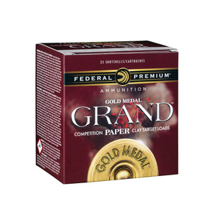 FEDERAL Gold Medal Grand Paper 12Ga 2.75in 1-1/8oz #7.5 Shot 25rd Box Shotshells (GMT11775)