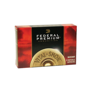 FEDERAL Premium Vital-Shok 12Ga 3in 41 Pellets #4 Buckshot 5rd Box Shotshells P1584B)