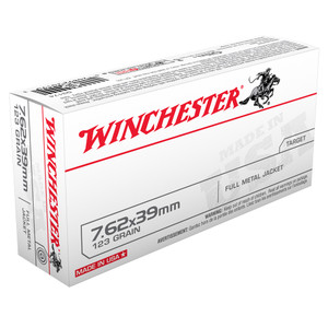 WINCHESTER USA 7.62x39mm 123Gr Full Metal Jacket 20/200 Rifle Ammo (Q3174)