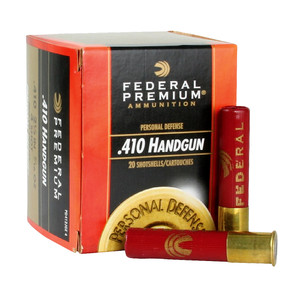 FEDERAL Personal Defense 410 Bore 3in 000 Buckshot Ammo, 20 Round Box (PD413JGE000)