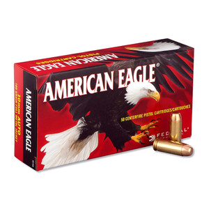 FEDERAL American Eagle 10mm 180 Grain FMJ Ammo, 50 Round Box (AE10A)
