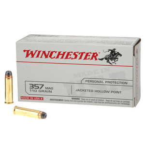 WINCHESTER AMMO 357 Mag 110Gr JHP 50/500 Handgun Ammo (Q4204)