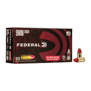 FEDERAL American Eagle 9mm Luger 124Gr Syntech Jacket 50CT Ammo (AE9SJ2)