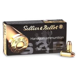 SELLIER & BELLOT 40 S&W 180Gr FMJ Handgun Ammo (SB40B)