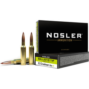 NOSLER Ballistic Tip Hunting 6.5 Creedmoor 120gr Ballistic Tip 20bx/10cs Ammo (42050)