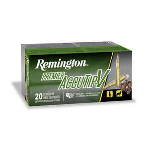 REMINGTON Premier AccuTip-V 223 Rem 55gr 20rd Centerfire Rifle Cartridges (29192)