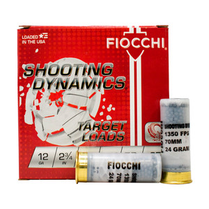 FIOCCHI Target Loads 12ga 2.75in 7/8oz 7.5 Shot 25 Box Shells (12SD78H7)