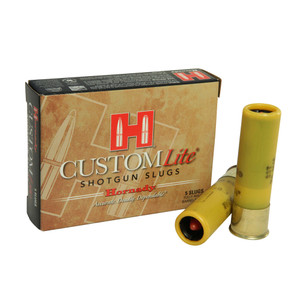 HORNADY Custom Lite 20 Gauge 2.75in Sabot Slug Ammo, 5 Round Box (86233)