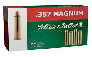 SELLIER & BELLOT 357 Mag 158 Grain SP Ammo, 50 Round Box (SB357B)