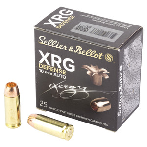Sellier & Bellot XRG, 10MM, 130 Grain, Jacketed Hollow Point, 25 Round Box SB10XA