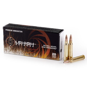 WILSON COMBAT .223 Remington 55gr Lehigh Defense Controlled Chaos 20/Box Rifle Ammo (LA223-55-CC)