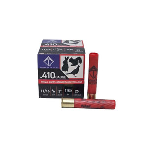 AMERICAN TACTICAL IMPORTS Small Game Magnum Hunting Load .410Ga 3in 11/16oz #6 25/Box Shotgun Shells (ATIAC41036)