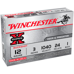 WINCHESTER Super-X 12Ga 3in 5rd Box Ammo (XB1231)