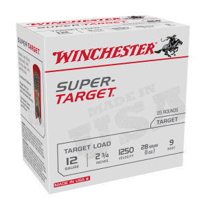 WINCHESTER AMMO USA 12ga 2.75in #9 Shot 25rd Box Shotshell (TRGT12509)