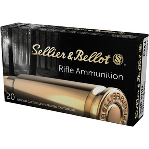 SELLIER & BELLOT 308 Win. 147 Grain FMJ Ammo, 20 Round Box (SB308A)