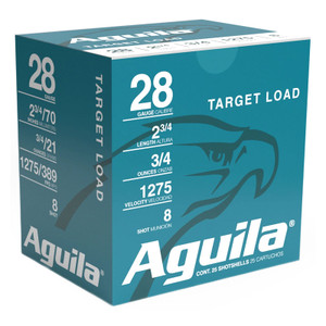 AGUILA Target Load Competition 28Ga 2.75" 3/4oz 8 Shot 25rd Box Shotgun Ammo (1CHB2878)