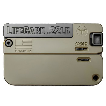 TRAILBLAZER FIREARMS LifeCard .22LR Polymer Handle OD Green Single-Shot Folding Pistol (LC1-P-ODG)