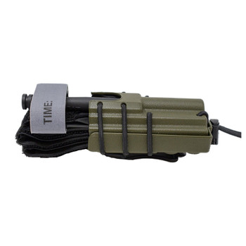 WILDER TACTICAL Stacked AR-15/Tourniquet Quick Clip 1 3/4in OD Green Magazine Pouch (WT-AR/T-OD-1.75)