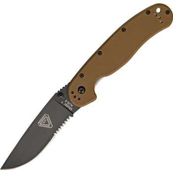 ONTARIO KNIFE COMPANY RAT I Linerlock Coyote Brown Folding Knife (ON8849CB)