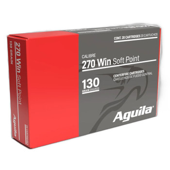 AGUILA .270 Win 130Gr SP 20rd Box Rifle Ammo (8053AG)