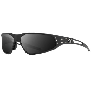 GATORZ EYEWEAR Revenant Black Frame w/ Silver Logo and Smoke Lens Sunglasses (GZ-21-031)