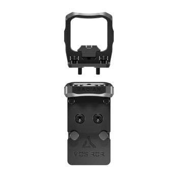 RADIAN WEAPONS Guardian Black Optic Guard for Glock MOS Trijicon RCR with Six Combo Back Up Iron Sights (H0016)