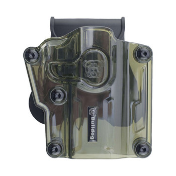 BULLDOG CASES Max Multi-Fit Polymer Transparent Green Holster with Paddle (MX-004)