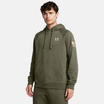 UNDER ARMOUR Men's Freedom Flag Marine OD Green/Desert Sand Hoodie (1386756-390)
