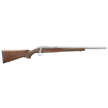 RUGER 77/17 .17 WSM 18.5in Threaded 6rd Stainless Walnut Bolt-Action Rifle (7230)