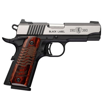 BROWNING 1911-380 Black Label Medallion 250 Compact .380 Auto 3.625in 8rd Semi-Auto Pistol (051123492)