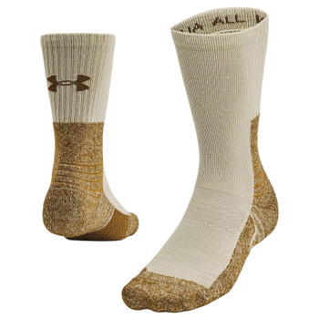 UNDER ARMOUR Unisex All Weather Wool Khaki Base/Coyote Boot Socks (1387066-289)
