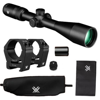 VORTEX Crossfire HD 6-18x50 WideRange Plex MOA Riflescope w/ Sport 30mm High Riflescope Rings (CFR-61802+SPT30-H)