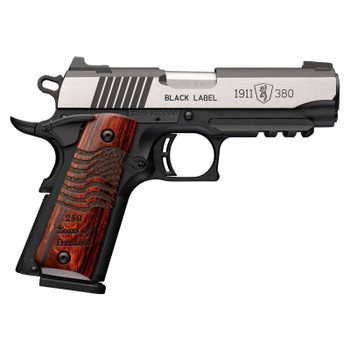 BROWNING 1911-380 Black Label Medallion 250 .380 Auto 4.25in 8rd Semi-Automatic Pistol (051125492)