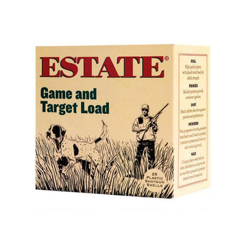 ESTATE Game and Target 12 Gauge 2.75in 1oz #8 Lead 25Box Ammo (GTL128)