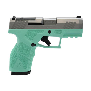 TAURUS GX2 TORO 9mm 3.38in 1x13rd Stainless/Cyan Striker-Fired Pistol (1-GX2P939C)