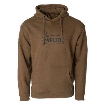 AVERY Men's Logo Marsh Brown Hoodie, Small (A1050024-MB-S)