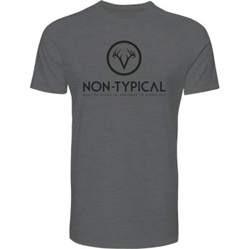 DRAKE Men's Non-Typical Logo Graphite Heather T-Shirt (DNT0154-GPH)