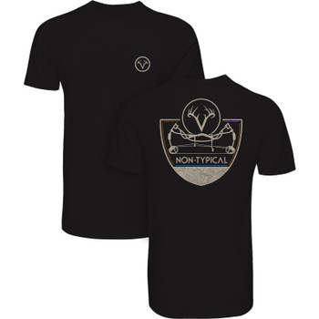 DRAKE Men's Compound Bow Jet Black T-Shirt (DNT0150-JBK)