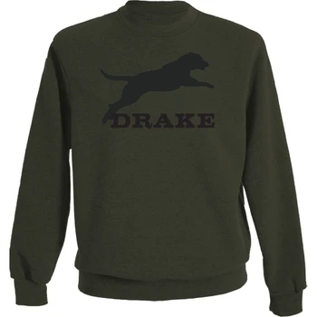 DRAKE Men's Leaping Lab Crew Graphic Sweatshirt (DS1647)