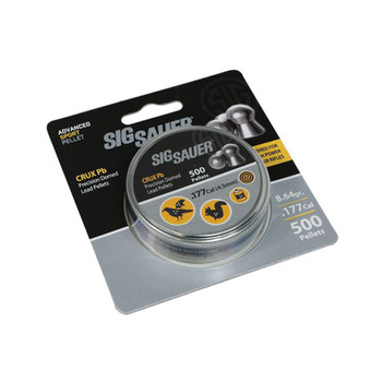 SIG SAUER Crux .177Cal 8.64Gr 500Ct Lead Pellets (AIR-AMMO-CRUX-PB-177-500)