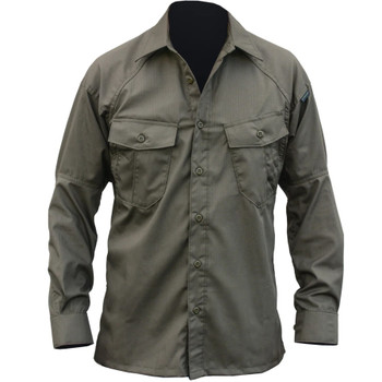 KITANICA Men's Ranger Green Long Sleeve Vented Shirt (701-GRE)