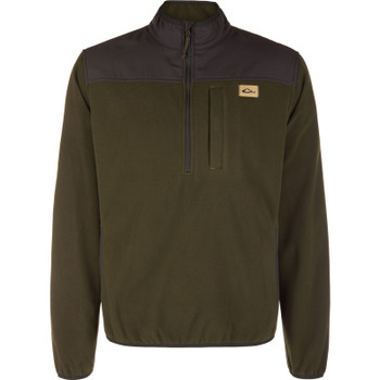 DRAKE Men's Camp Fleece Forest Night Olive Pullover (DS0125-FNO)