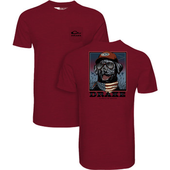 DRAKE Waterfowl Bandana Lab Flag T-Shirt (DT9876)